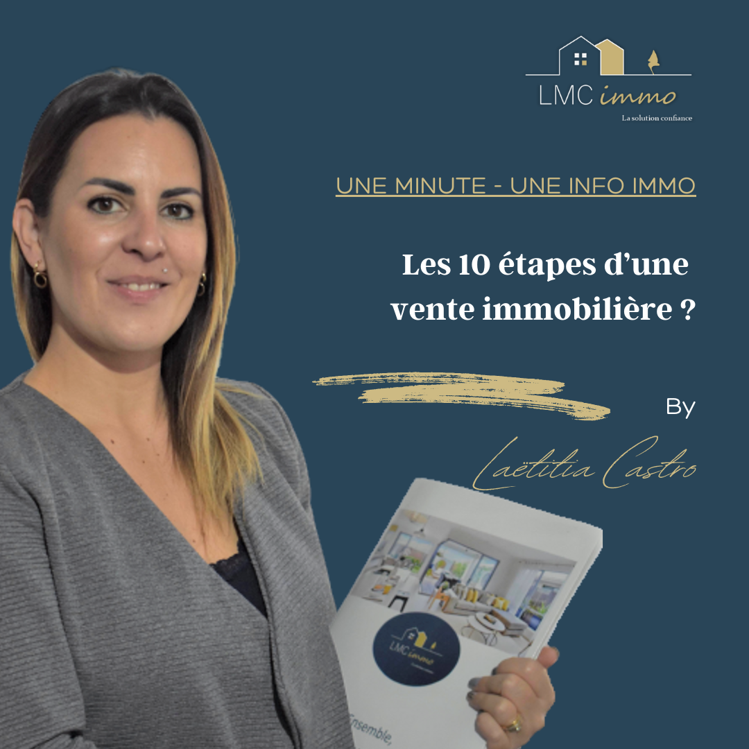 Les 10 étapes d'une vente immobilière - UNE MINUTE - UNE INFO By Lmc Immo